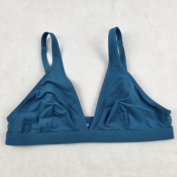 NWOT Parade Plunge Bralette In Silky Mesh Lagoon Size XS - Picture 3 of 5